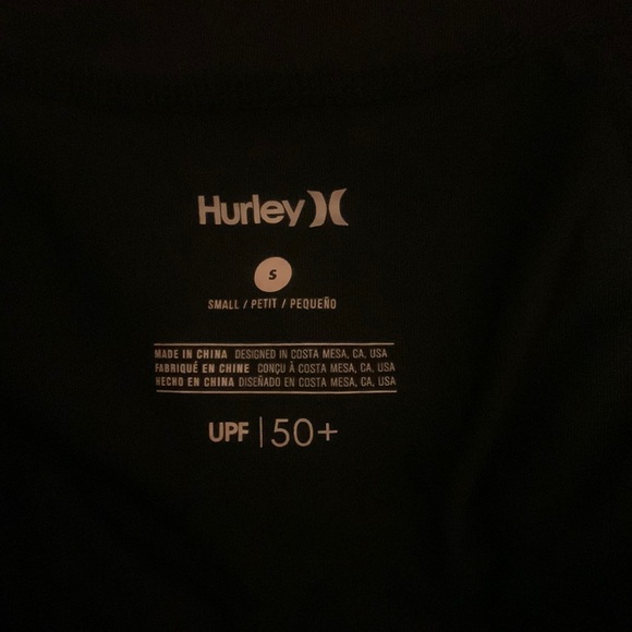 Hurley size small long sleeve spandex zip up top like new condition - Picture 3 of 4